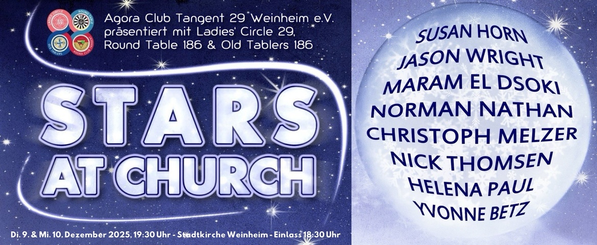Stars at Church – weihnachtliches Benefizkonzert